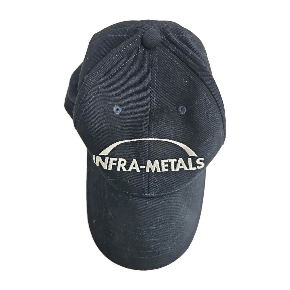 Infra-Metals Co. Men's Navy Blue Baseball Cap Hat Strapback Steel Distribution